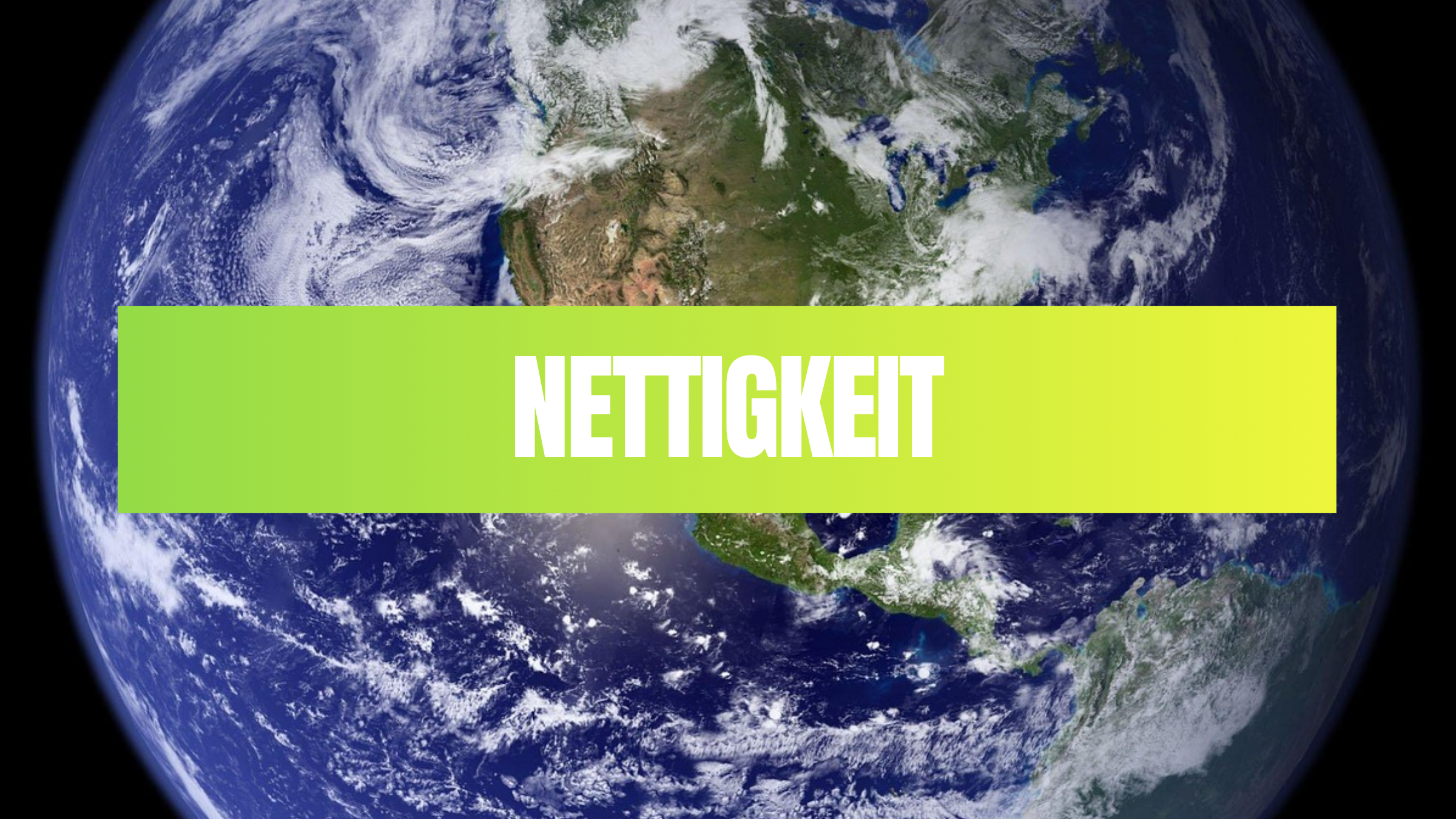 Warum können wir nicht alle ein wenig netter zueinander sein?