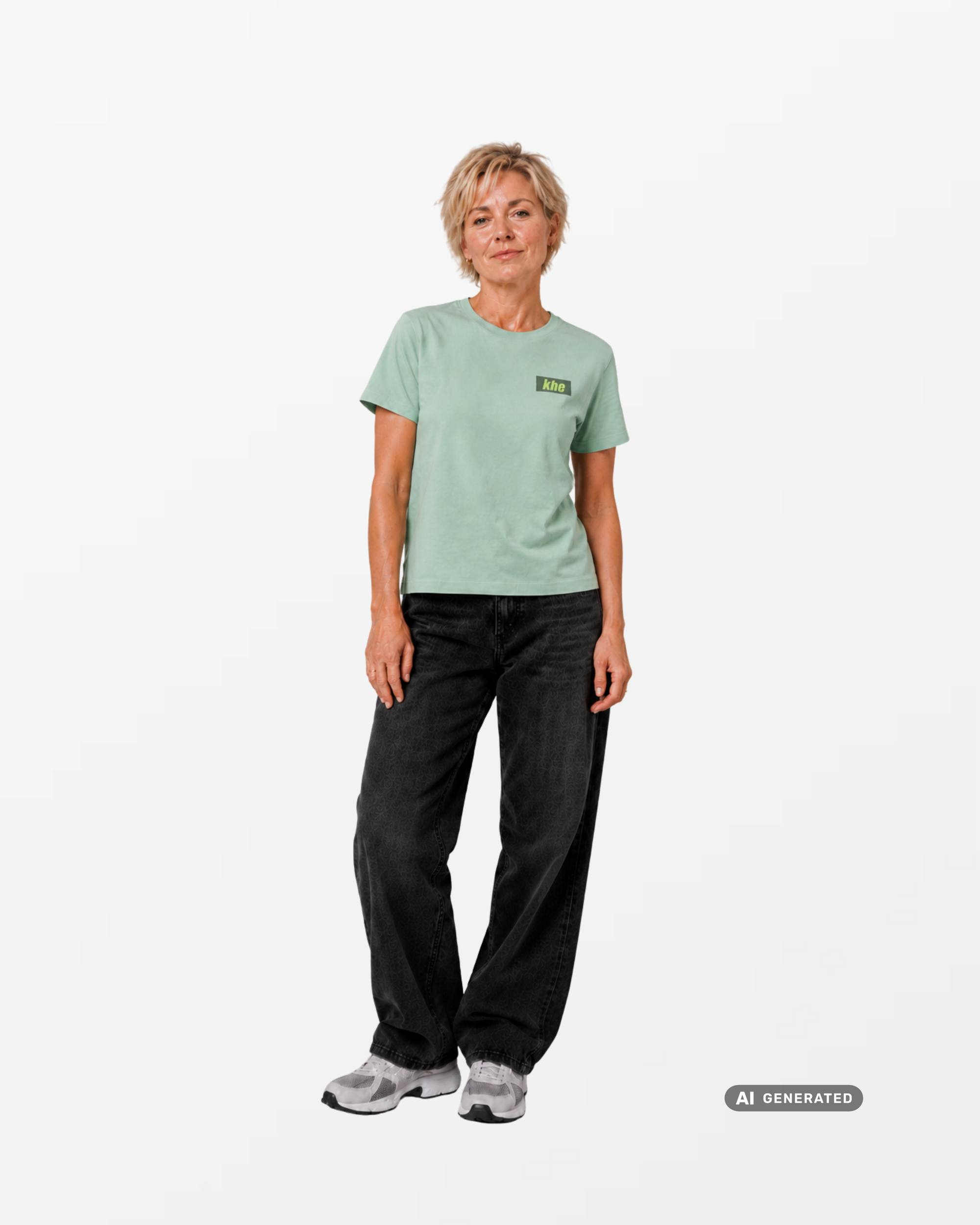 kheTee W, 215g, "Letterbox", semi-fitted straight, T-Shirt aus regenerativer Baumwolle
