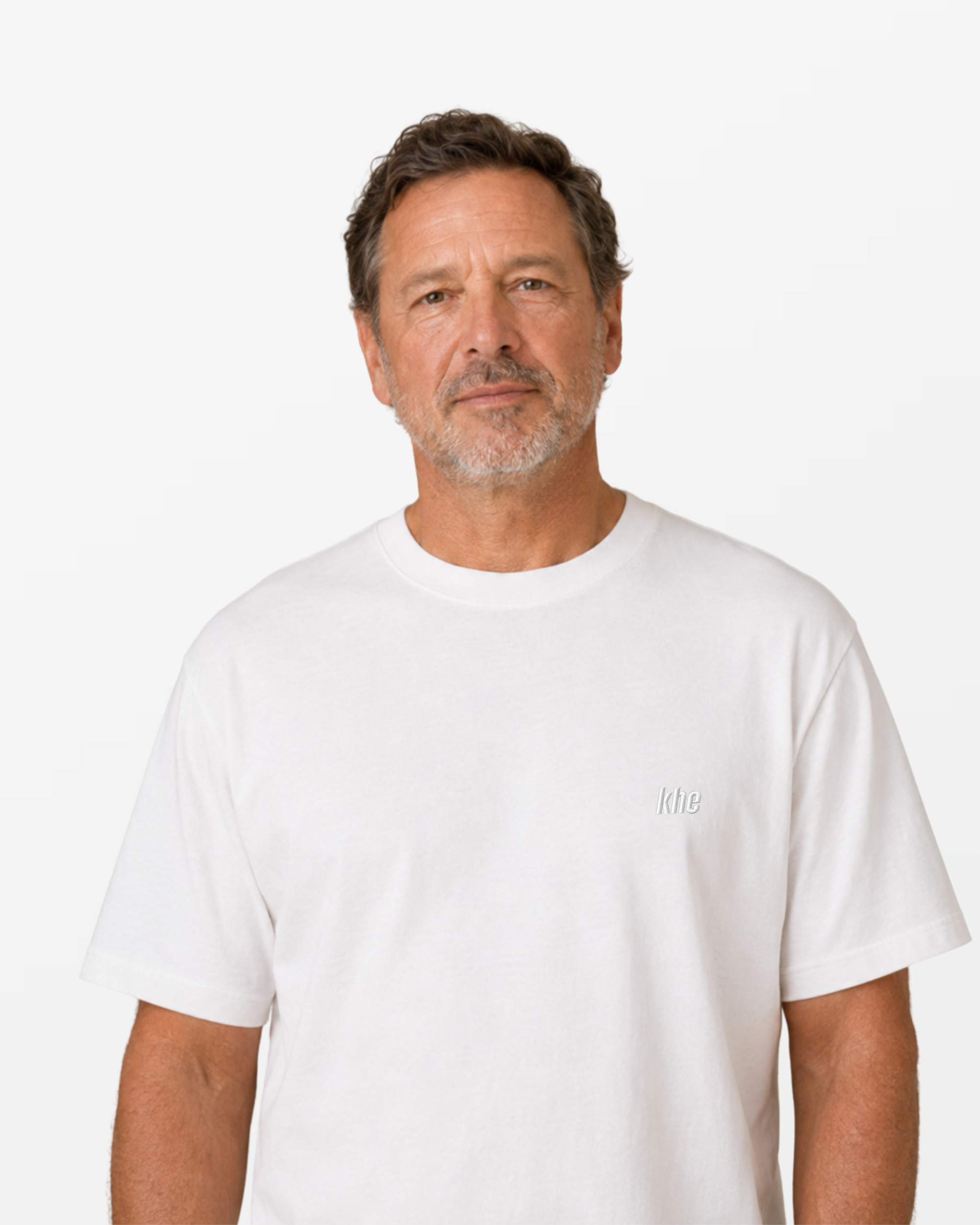 kheTee Unisex, 240g, „Logo Essentials“, relaxed fit, T-Shirt aus Bio-Baumwolle