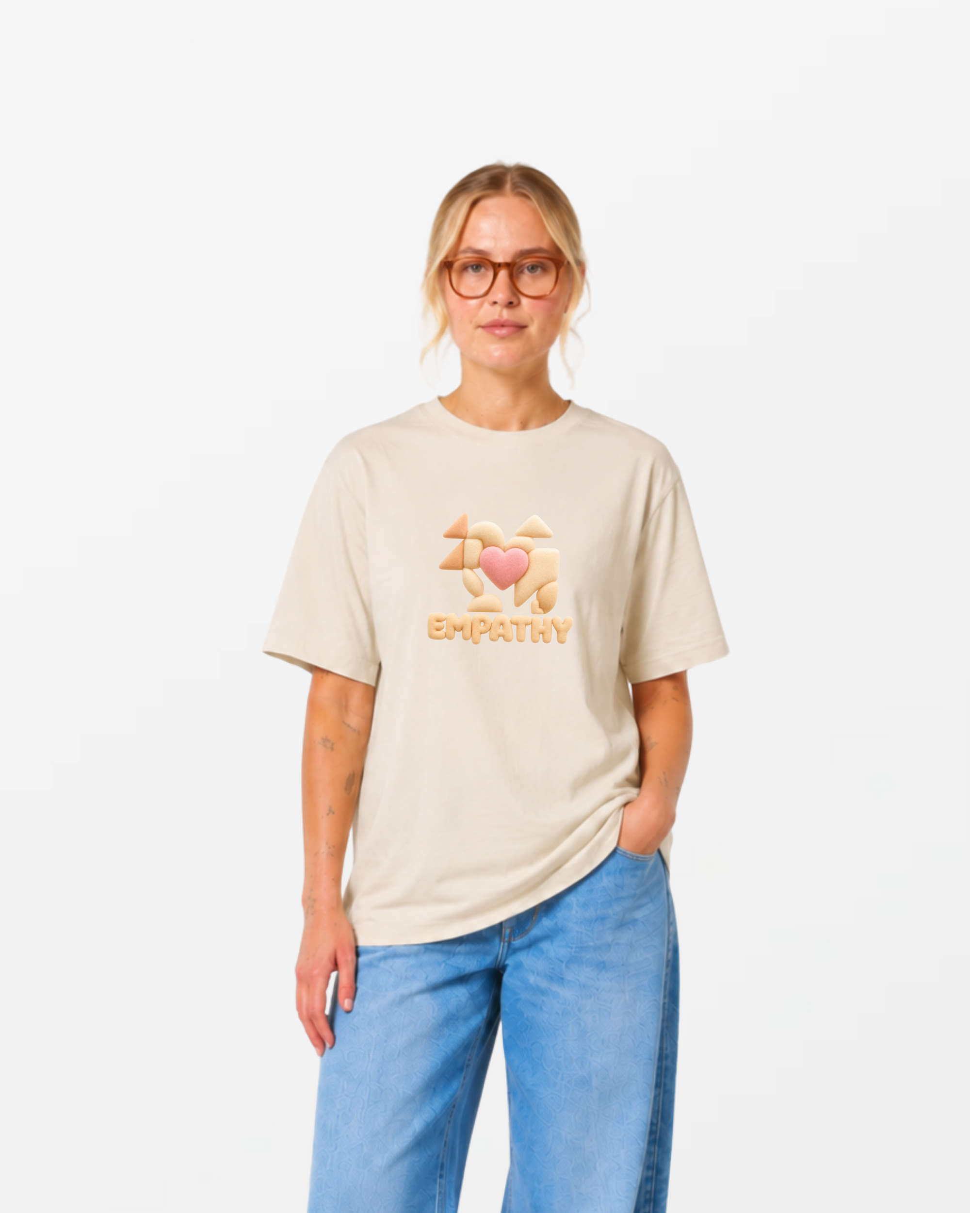 kheTee Unisex, 215g, „Empathy“, relaxed fit, aus Bio-Baumwolle
