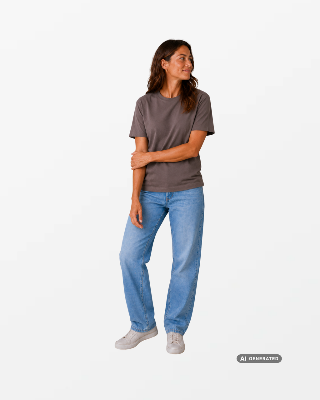kheTee Unisex, boxy fit, T-Shirt aus regenerativer Baumwolle