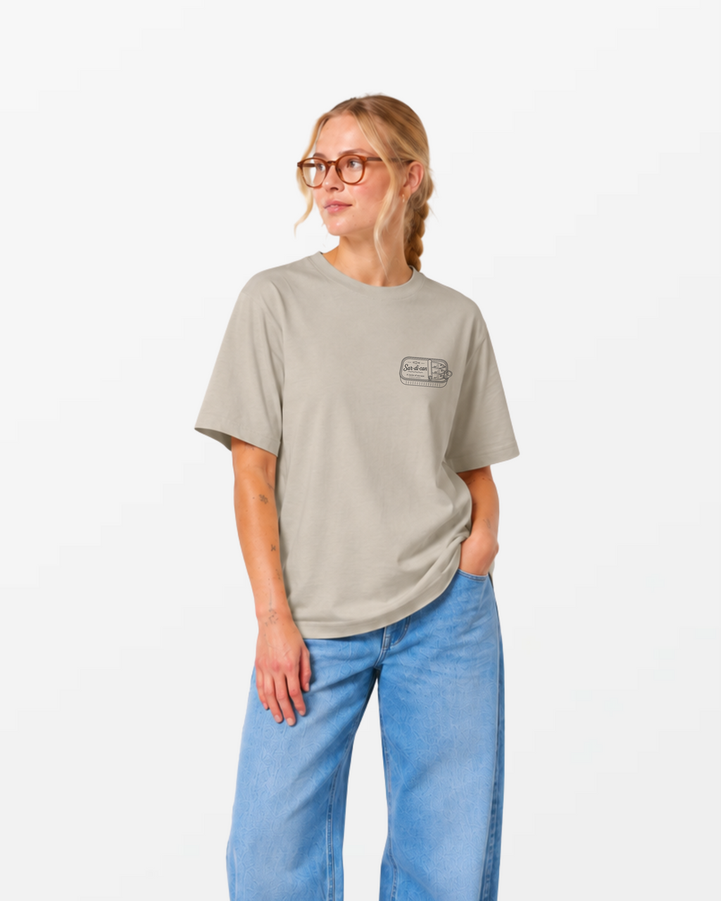 kheTee Unisex, 215g, „Sar-Di-Can“, relaxed fit, aus Bio-Baumwolle