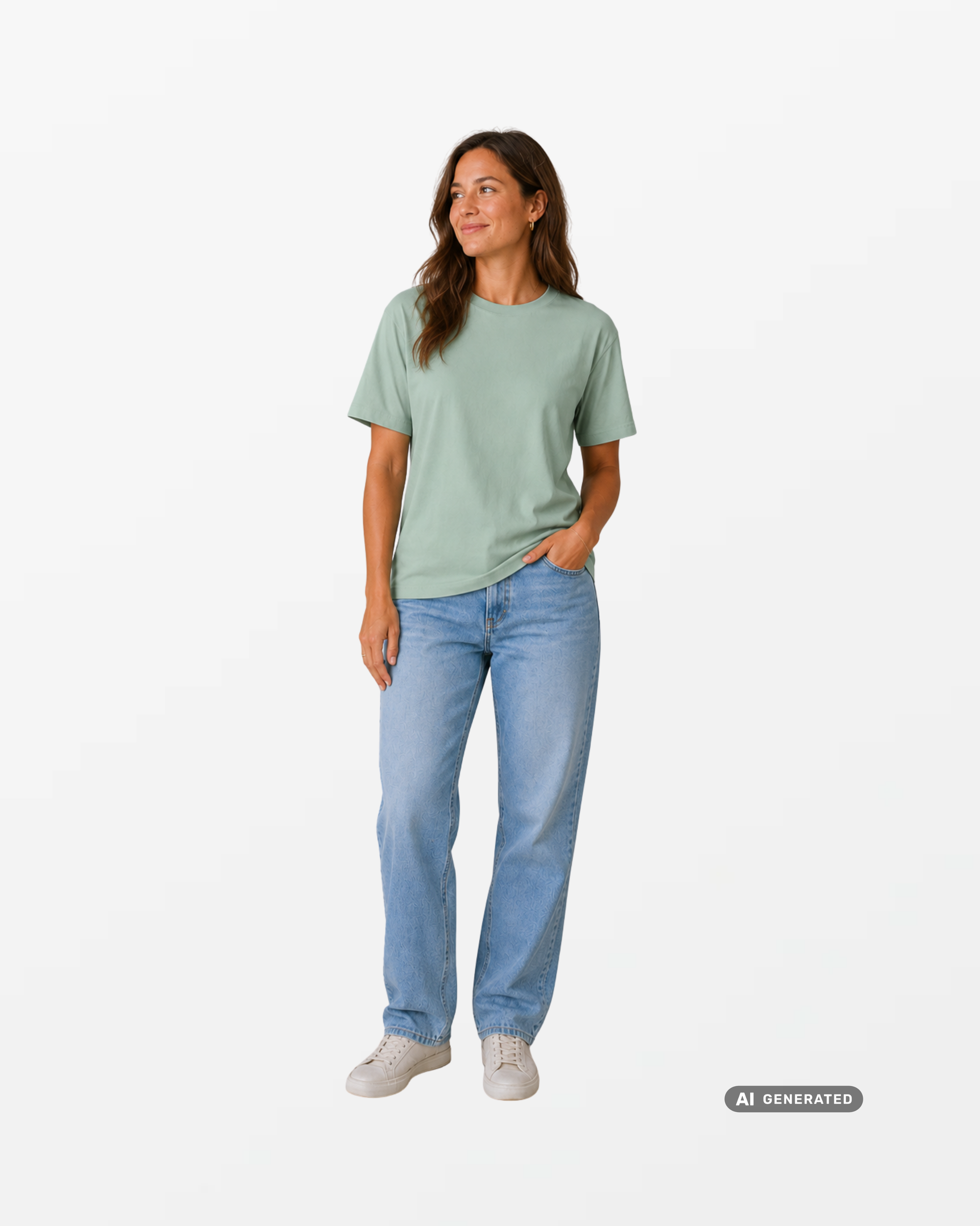 kheTee Unisex, boxy fit, T-Shirt aus regenerativer Baumwolle