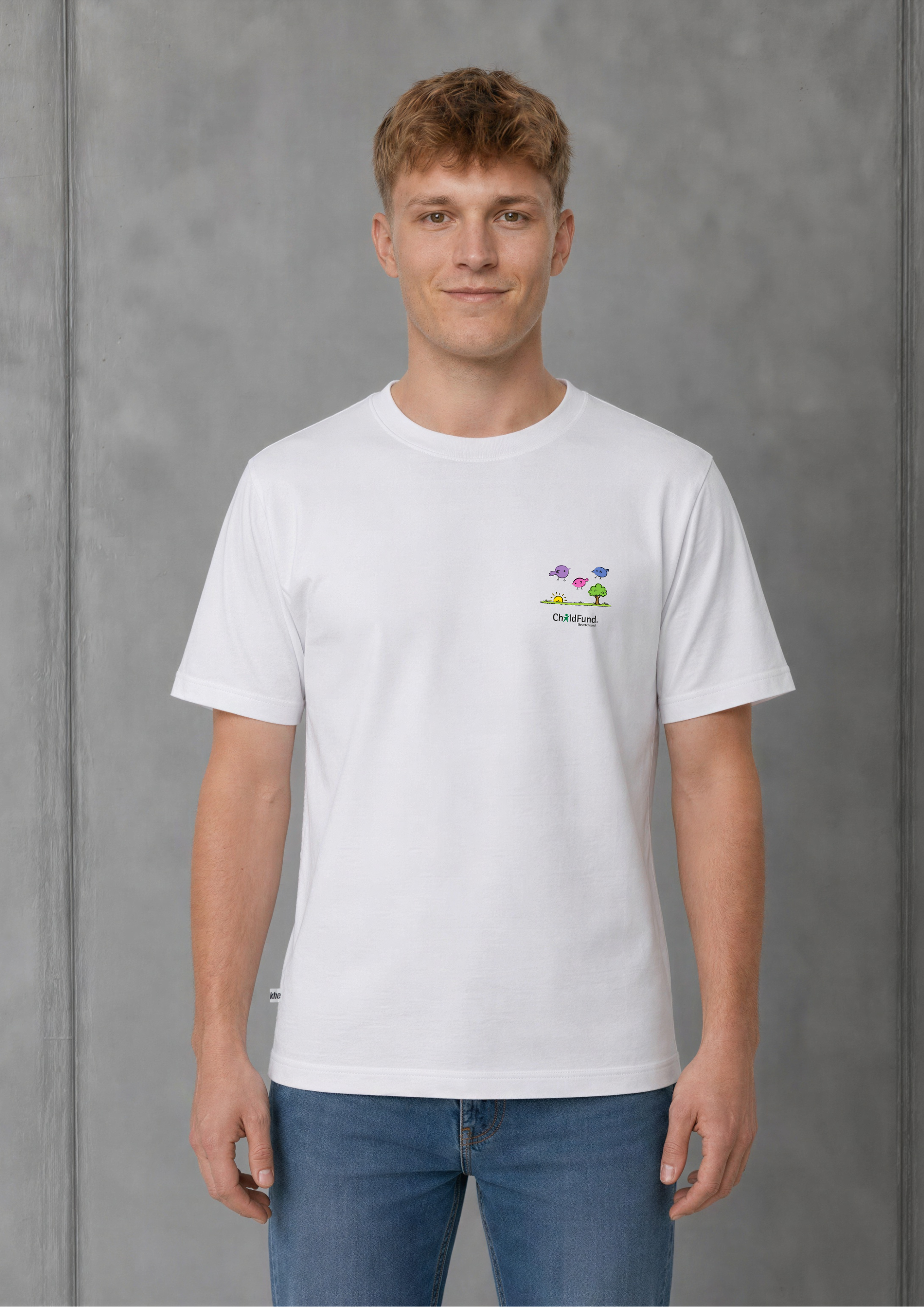 khe T-Shirt mit Chidfund Grafik