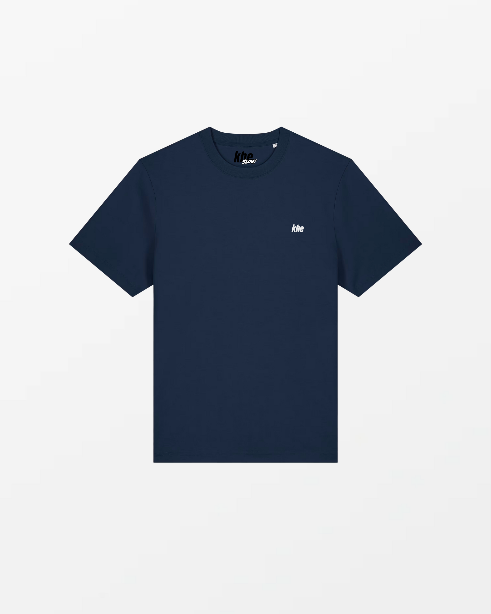kheTee Unisex, 215g, „Logo Essentials“, relaxed fit, T-Shirt aus Bio-Baumwolle