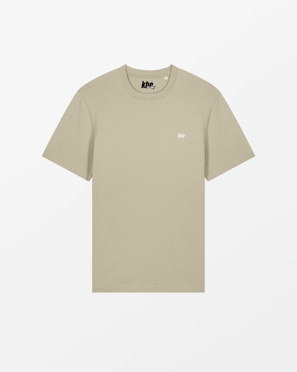 kheTee Unisex, 215g, „Logo Essentials“, relaxed fit, T-Shirt aus Bio-Baumwolle