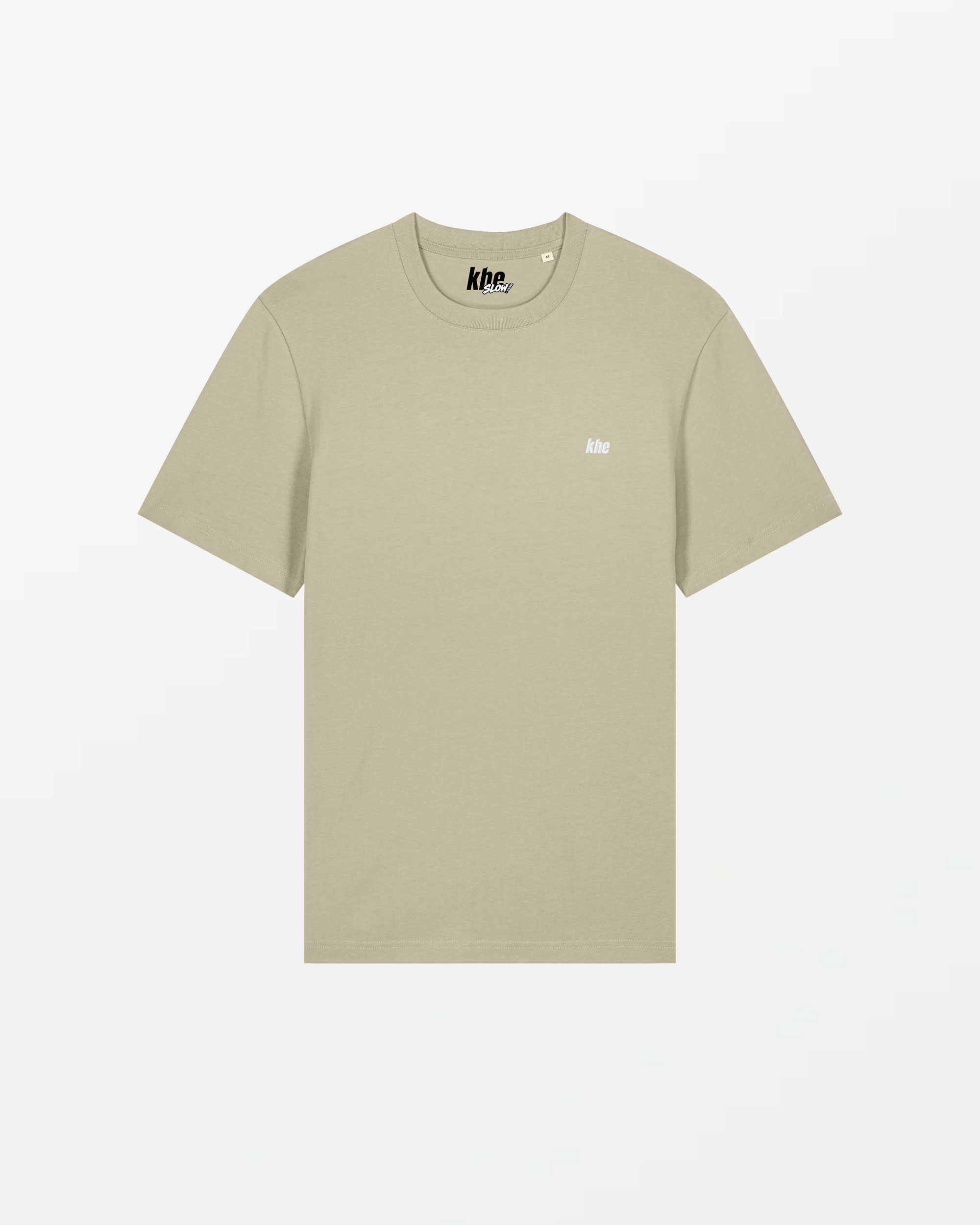 kheTee Unisex, 215g, „Logo Essentials“, relaxed fit, T-Shirt aus Bio-Baumwolle