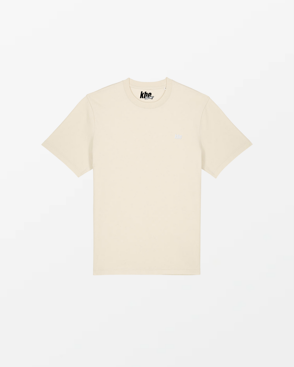 kheTee Unisex, 215g, „Logo Essentials“, relaxed fit, T-Shirt aus Bio-Baumwolle