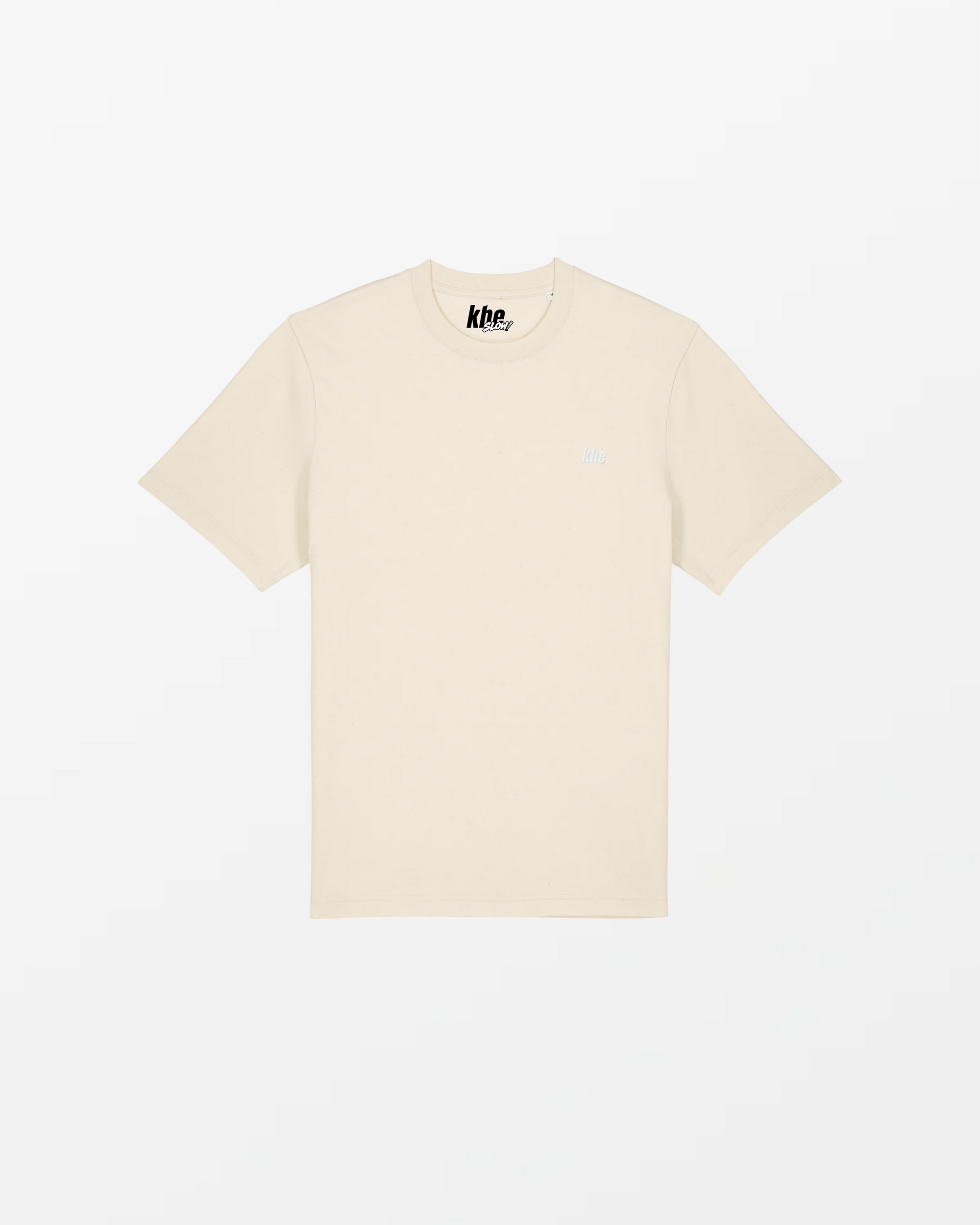 kheTee Unisex, 215g, „Logo Essentials“, relaxed fit, T-Shirt aus Bio-Baumwolle