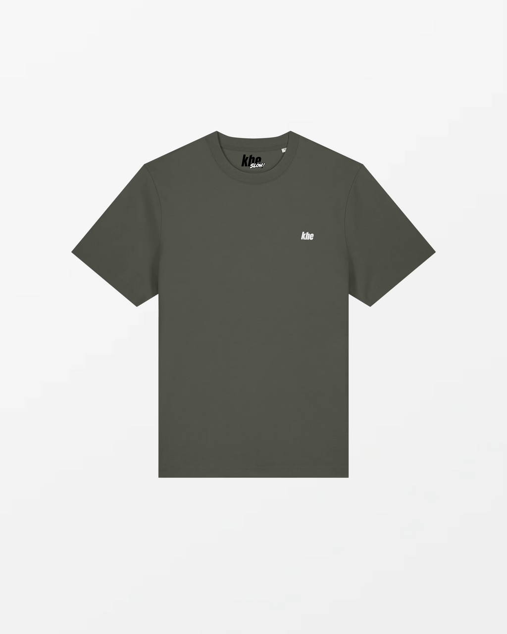 kheTee Unisex, 215g, „Logo Essentials“, relaxed fit, T-Shirt aus Bio-Baumwolle