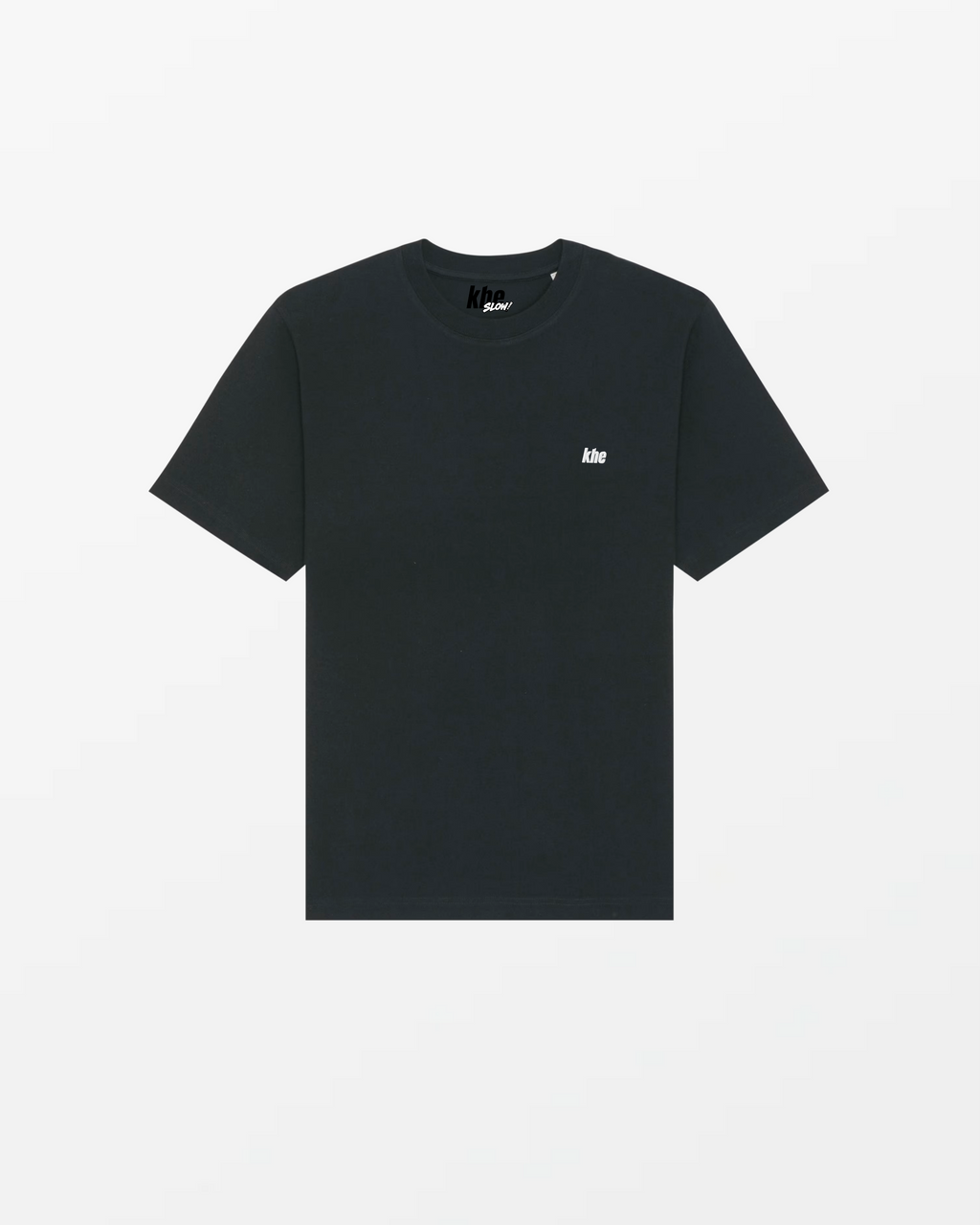 kheTee Unisex, 240g, „Logo Essentials“, relaxed fit, T-Shirt aus Bio-Baumwolle