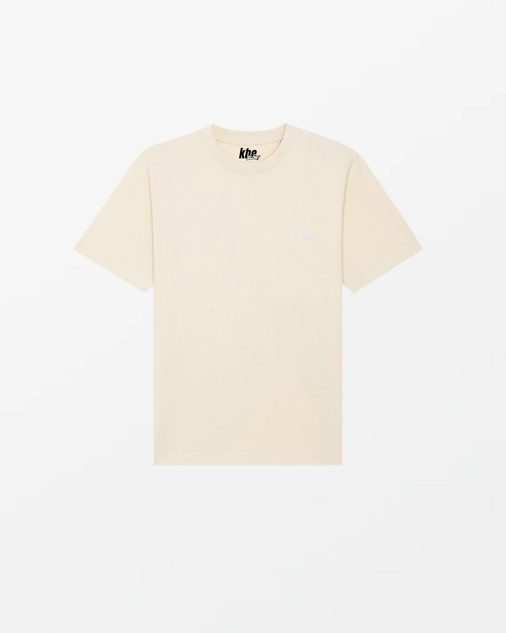 kheTee Unisex, 240g, „Logo Essentials“, relaxed fit, T-Shirt aus Bio-Baumwolle