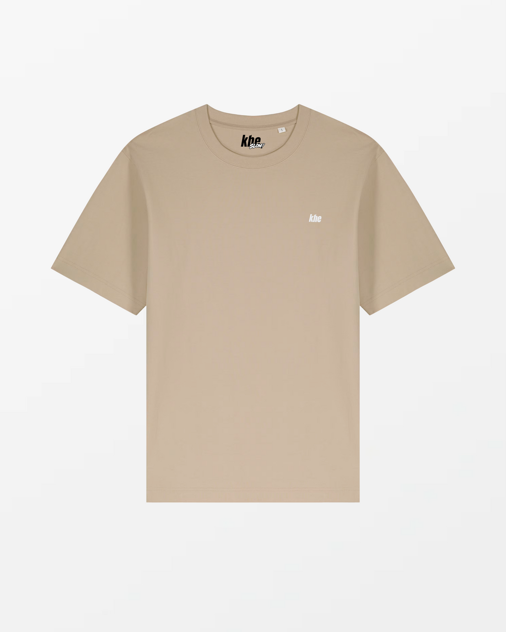 kheTee Unisex, 240g, „Logo Essentials“, relaxed fit, T-Shirt aus Bio-Baumwolle