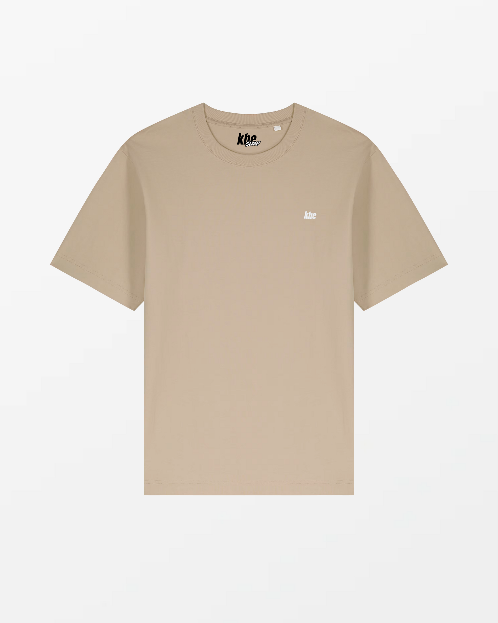 kheTee Unisex, 240g, „Logo Essentials“, relaxed fit, T-Shirt aus Bio-Baumwolle