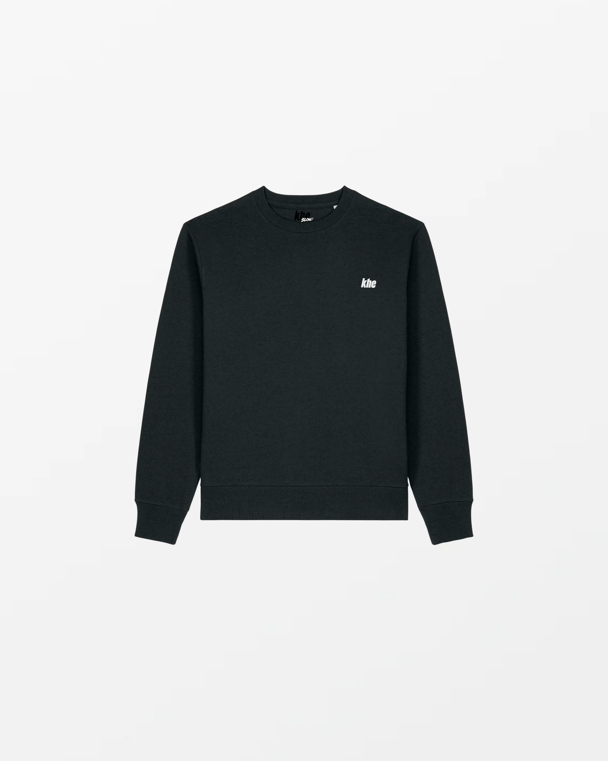 kheSweat Unisex, „Logo Essentials“, medium fit, Sweatshirt aus recycelter und Bio-Baumwolle