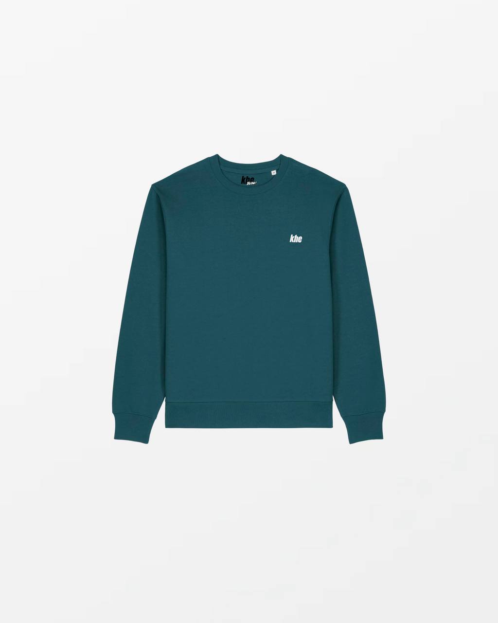 kheSweat Unisex, „Logo Essentials“, medium fit, Sweatshirt aus recycelter und Bio-Baumwolle