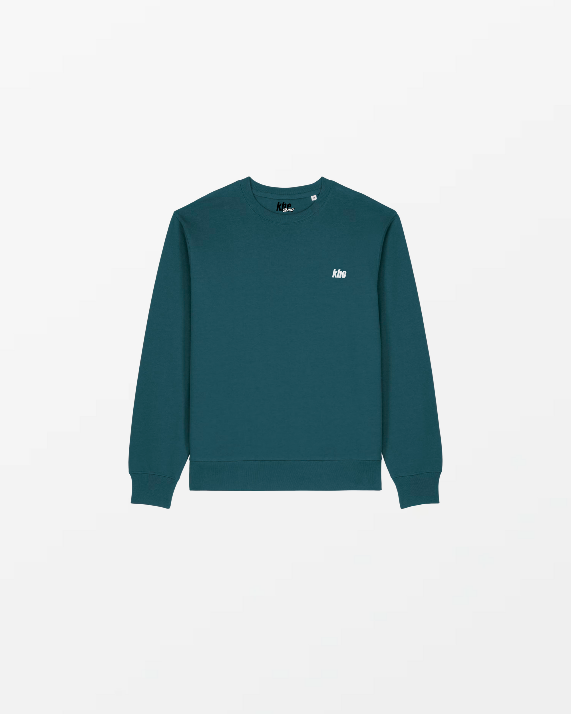 kheSweat Unisex, „Logo Essentials“, medium fit, Sweatshirt aus recycelter und Bio-Baumwolle