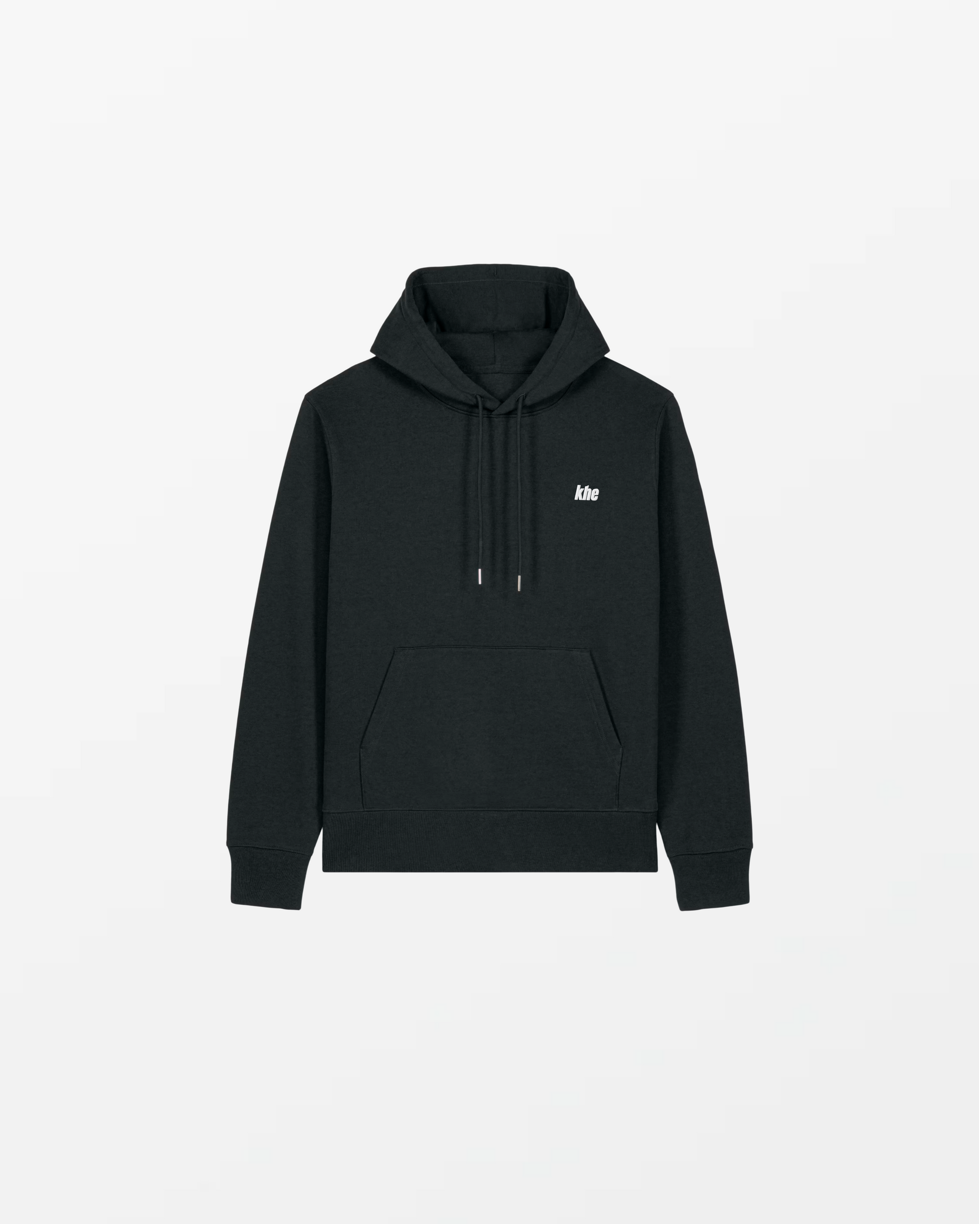 kheHood Unisex, „Logo Essentials“, medium fit, Hoodie aus recycelter und Bio-Baumwolle
