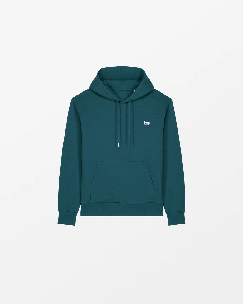 kheHood Unisex, „Logo Essentials“, medium fit, Hoodie aus recycelter und Bio-Baumwolle