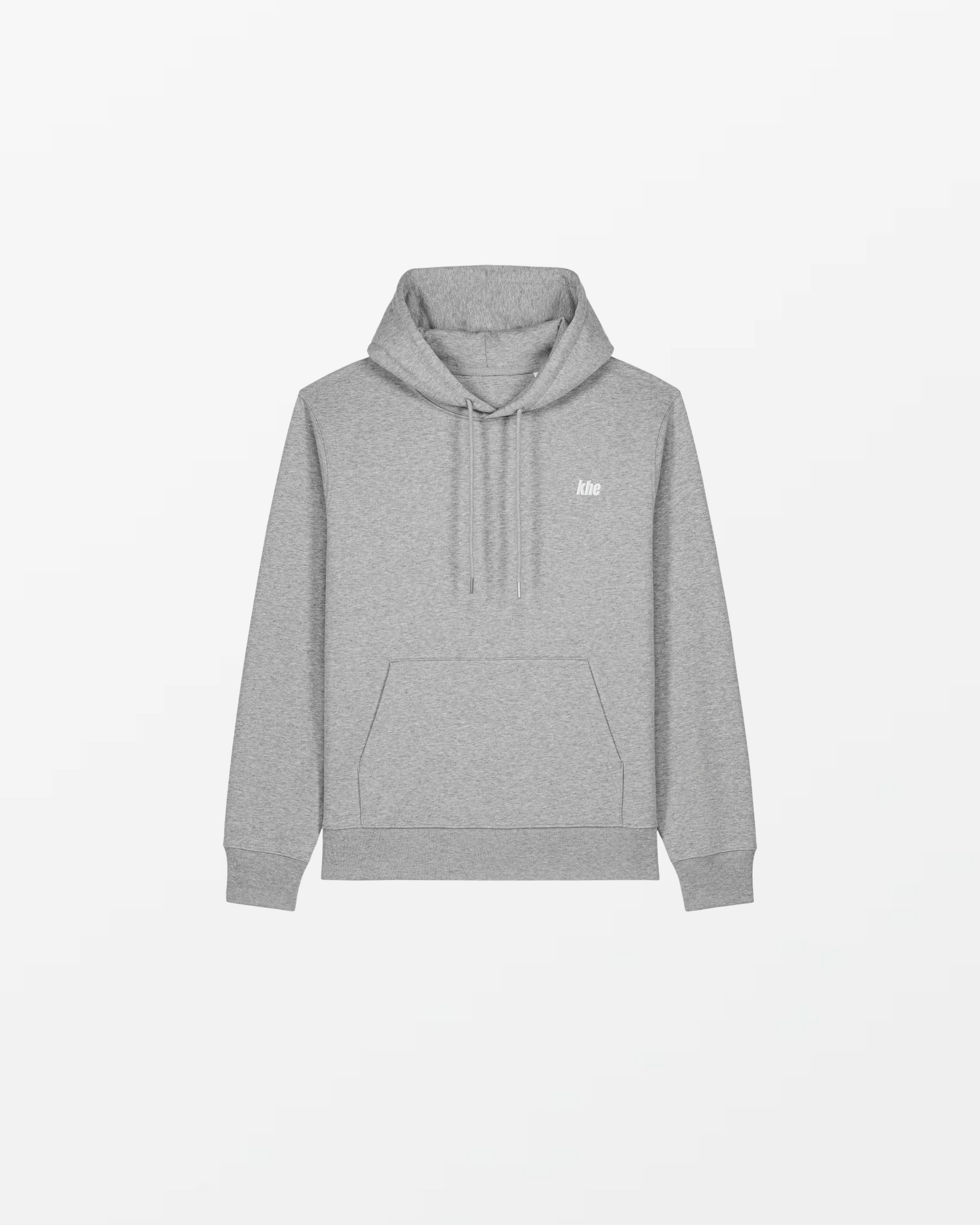 kheHood Unisex, „Logo Essentials“, medium fit, Hoodie aus recycelter und Bio-Baumwolle