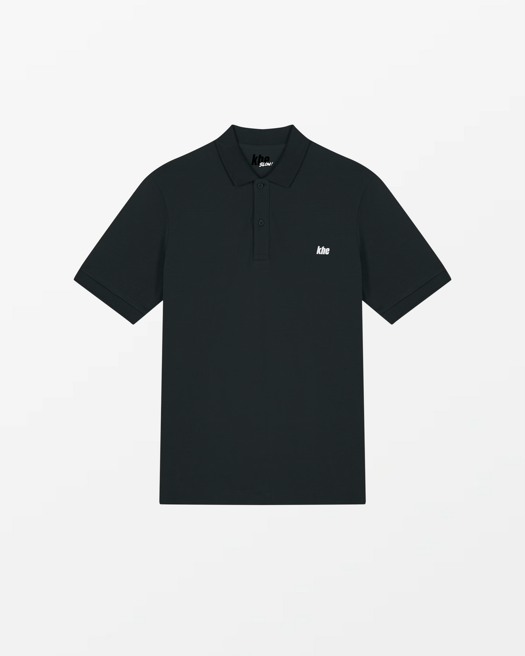 khePolo Unisex, „Logo Essentials“, medium fit, Polo aus  Bio-Baumwolle
