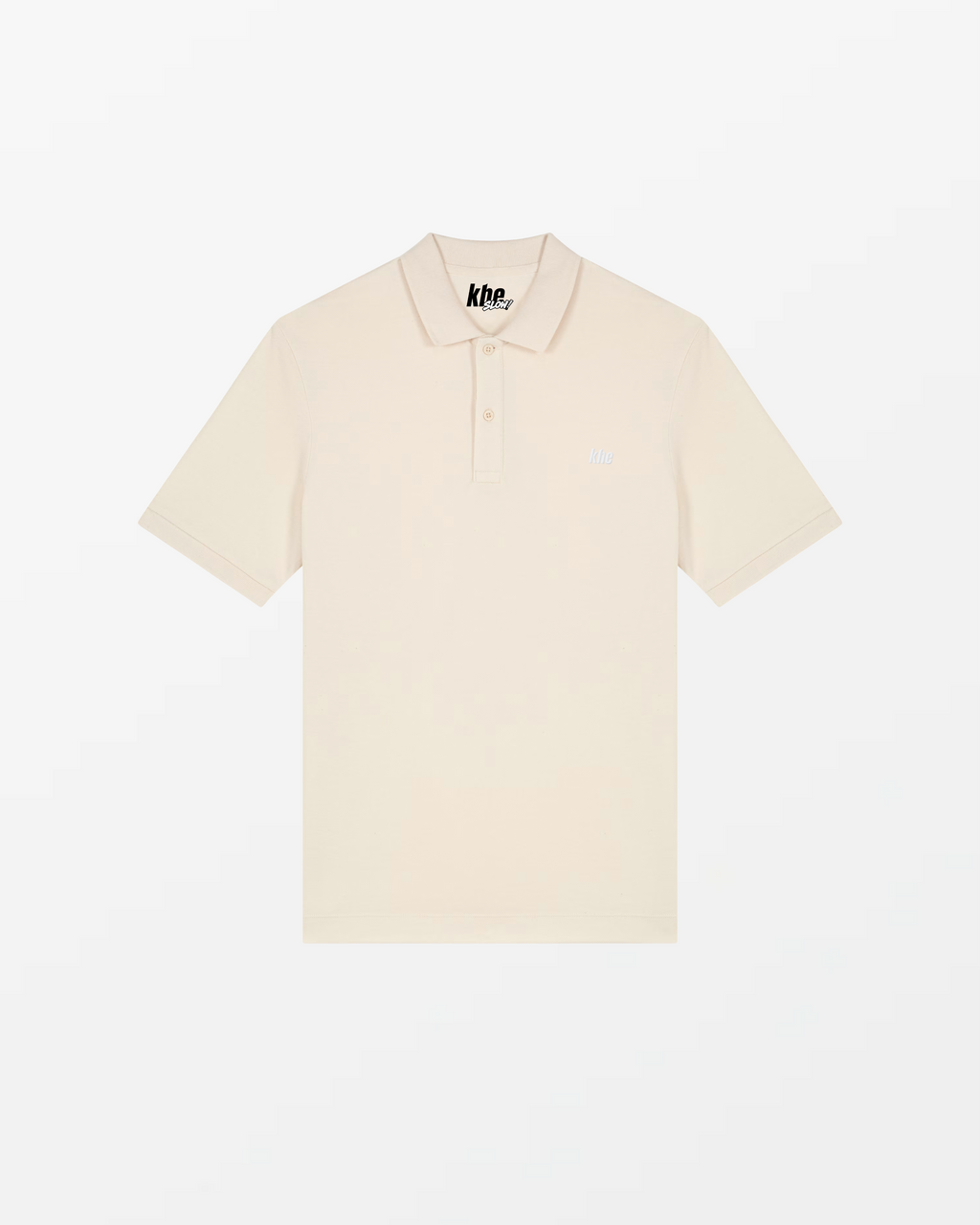 khePolo Unisex, „Logo Essentials“, medium fit, Polo aus  Bio-Baumwolle