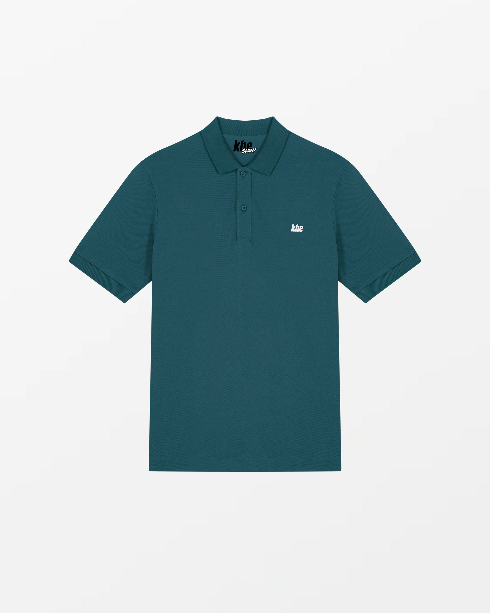 khePolo Unisex, „Logo Essentials“, medium fit, Polo aus  Bio-Baumwolle