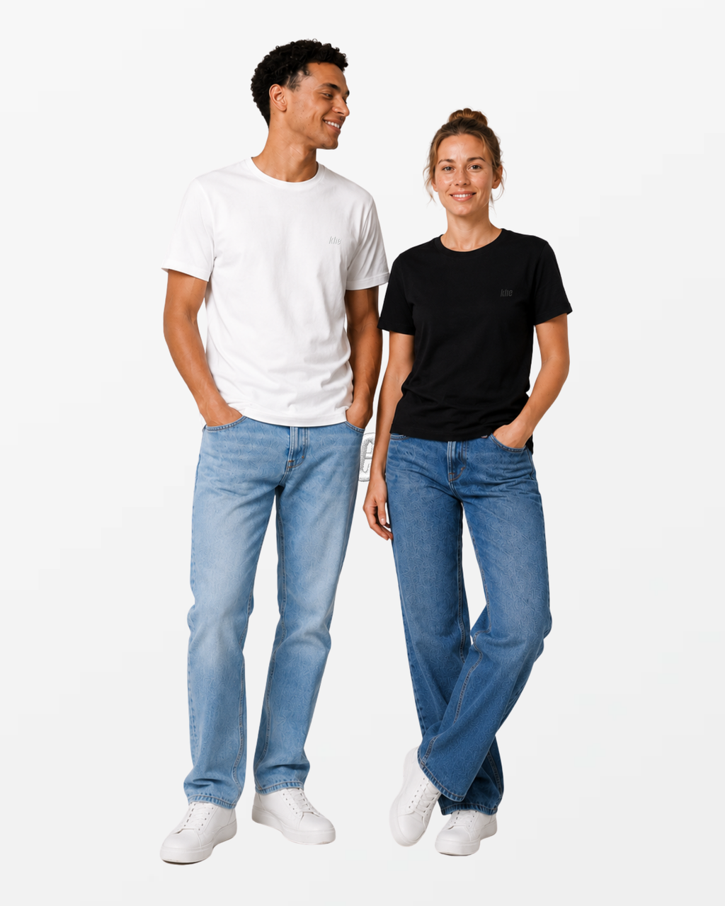 kheTee Unisex, 180g, „Logo Essentials“, regular fit, T-Shirt aus Bio-Baumwolle