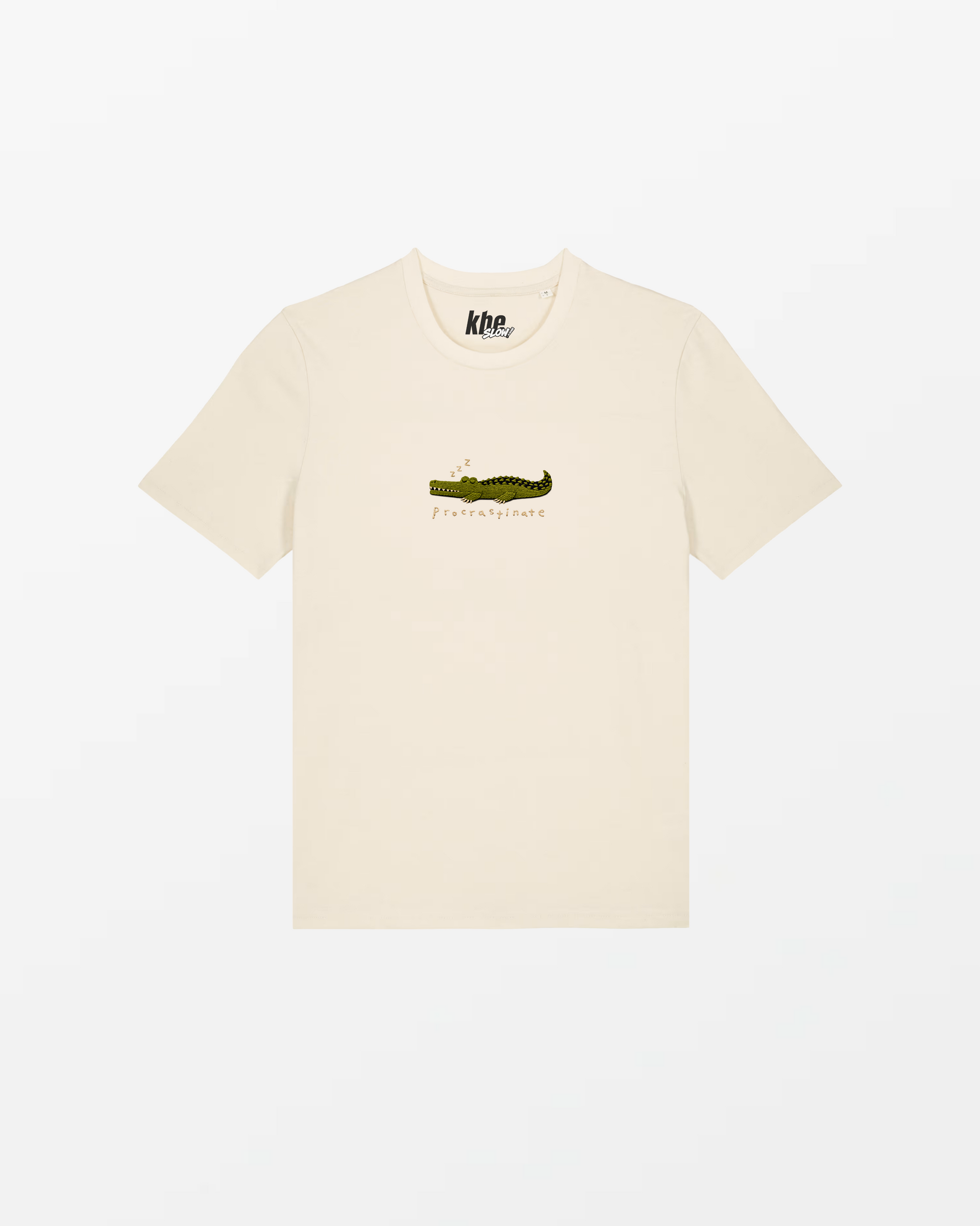 kheTee Unisex, 215g, „Procrastinate“, relaxed fit, aus Bio-Baumwolle