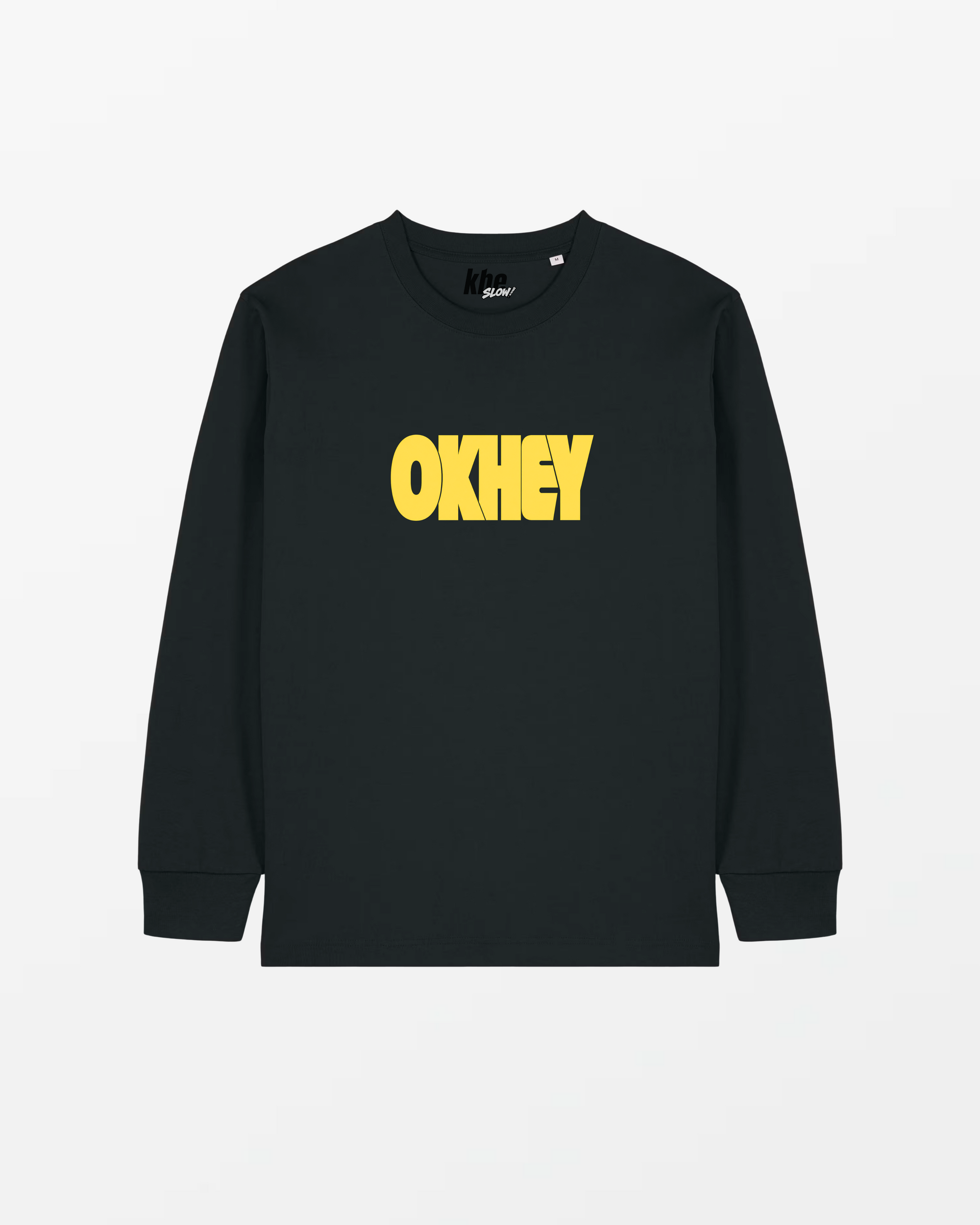 kheTee Unisex LS, 240g, „Okhey“, relaxed fit, aus Bio-Baumwolle