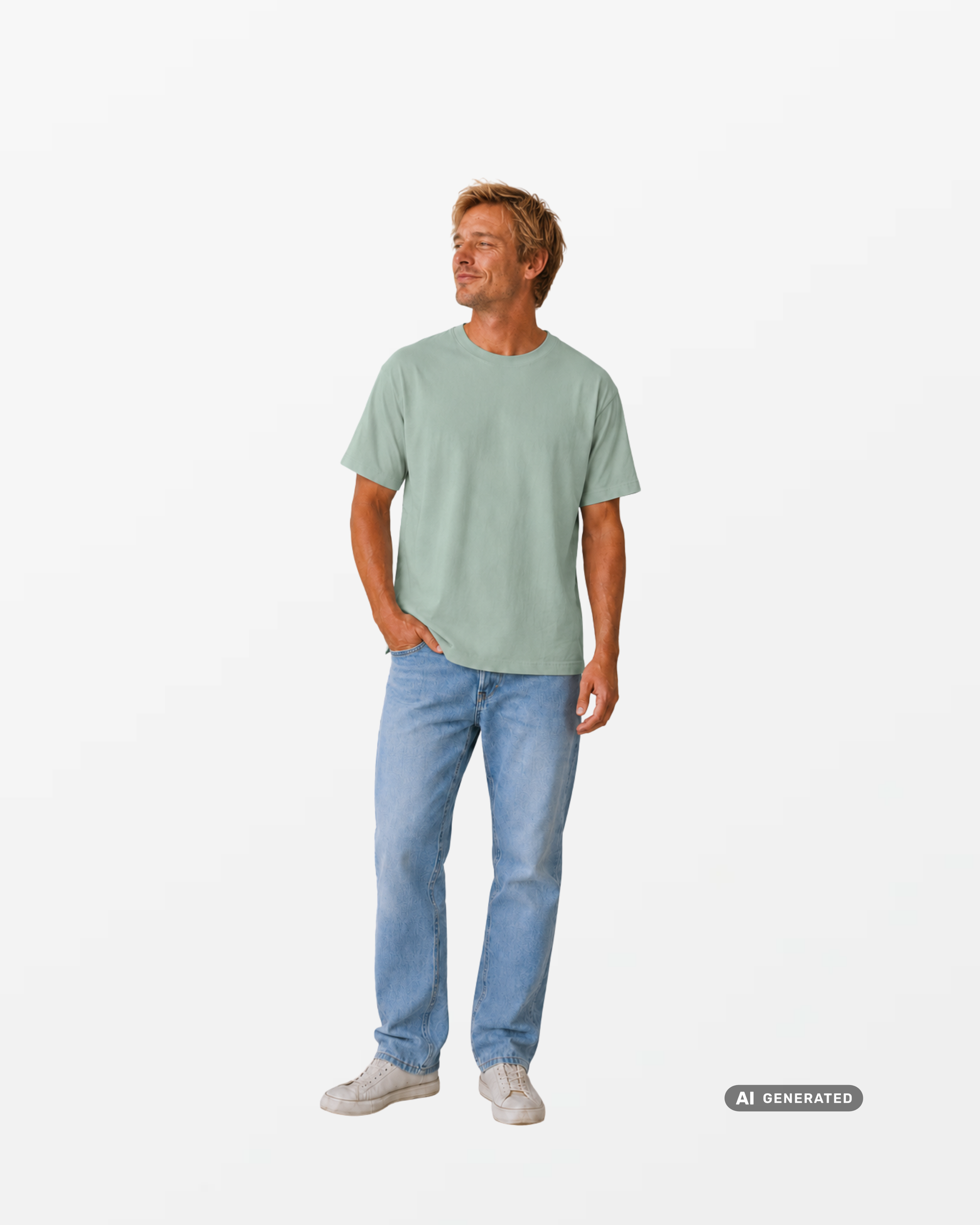 kheTee Unisex, boxy fit, T-Shirt aus regenerativer Baumwolle