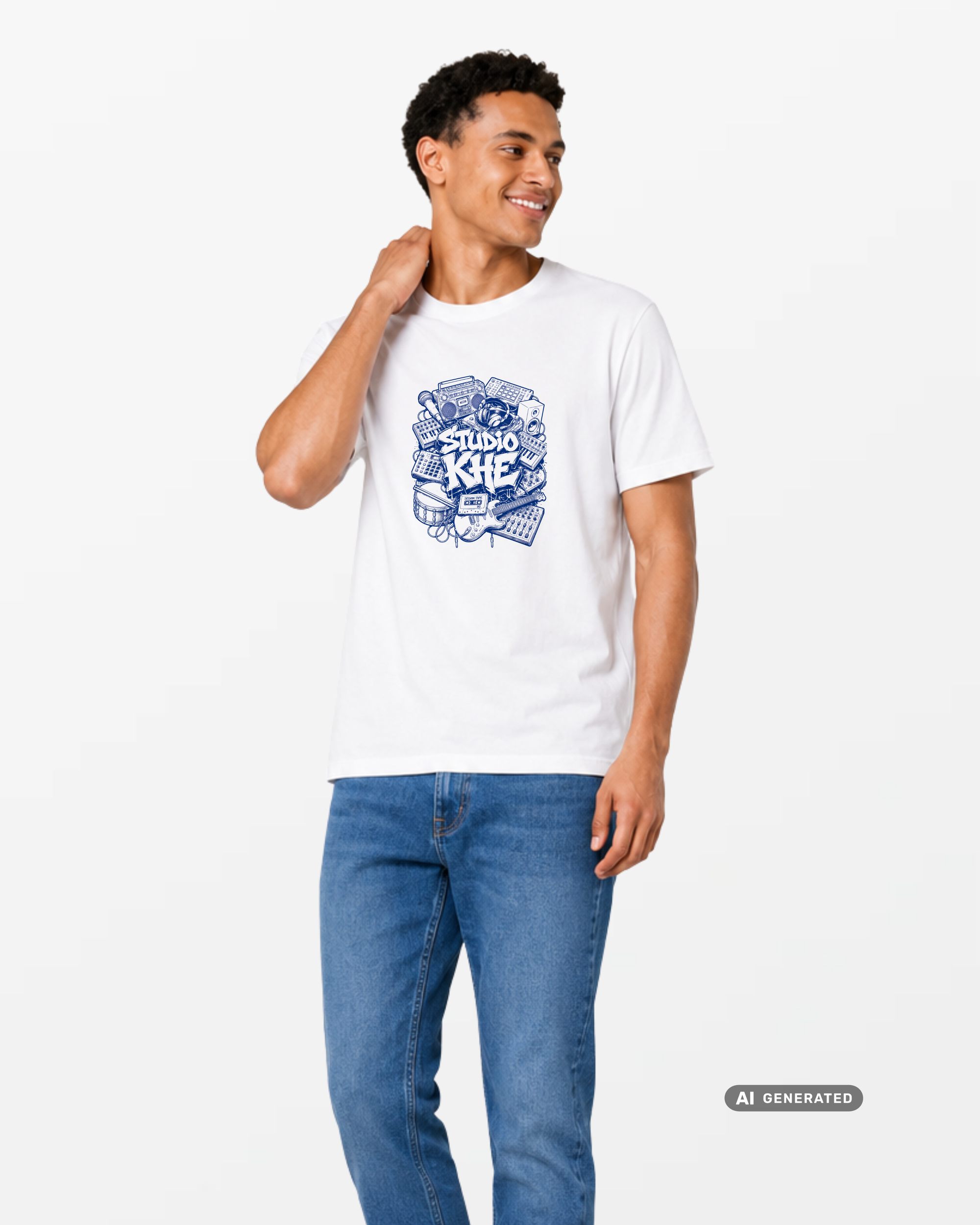 kheTee Unisex, 180g, „Studio khe“, regular fit, aus Bio-Baumwolle